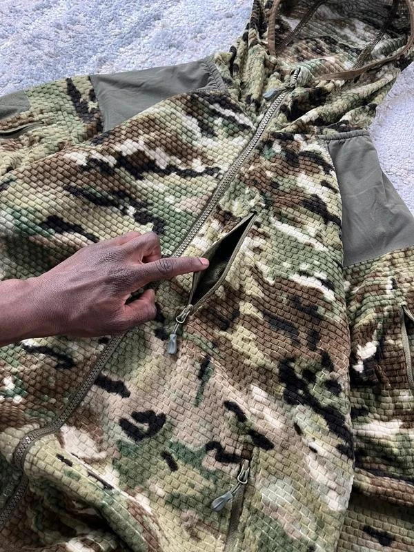 Vintage Camo Hunting Khaki Brown Dubbele Rits Hoodie Maat M – photo 3